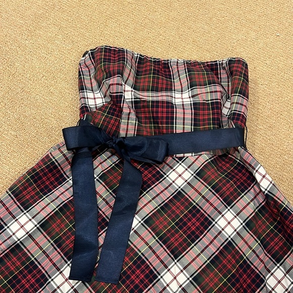 Tommy Hilfiger Strapless Plaid Tartan Dress - Picture 2 of 6